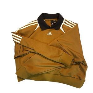 Adidas Black and Gold Crewneck